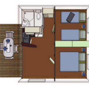 Plan Chalet de vacances à louer proche du Verdon